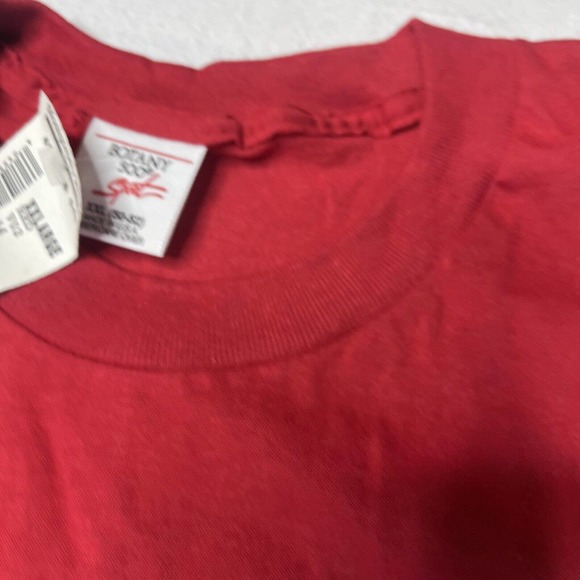 Red Shirt Single Stitch Men’s 2XL XXL pocket t shirt montogemry ward NWT Botany - Picture 3 of 16